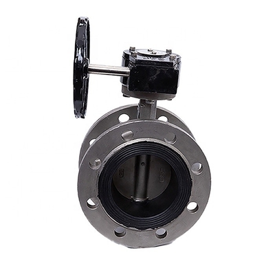 Válvula de borboleta de linha média D341X-16P de aço inoxidável para DN40-300 a temperatura normal