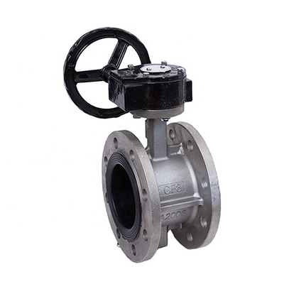 Válvula de borboleta de linha média D341X-16P de aço inoxidável para DN40-300 a temperatura normal