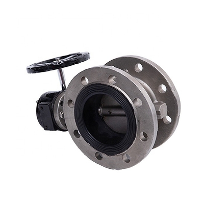 Válvula de borboleta de linha média D341X-16P de aço inoxidável para DN40-300 a temperatura normal