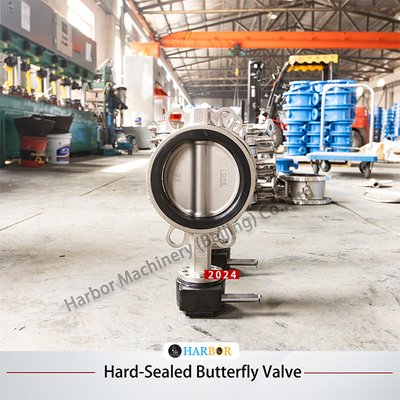 NBR EPDM Soft Seal 304 de aço inoxidável Manual Turbina manusear válvula borboleta D71X-10/16P
