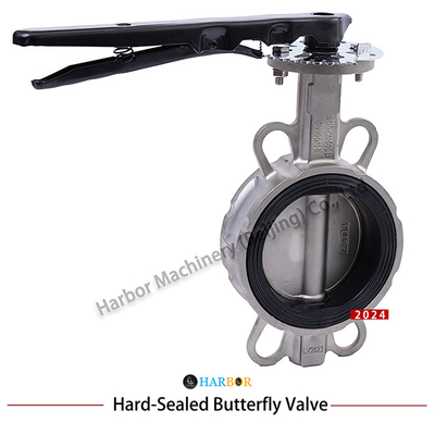 Manutenção manual de vedação suave válvula borboleta D71X-10/16P padrão ISO e operação suave