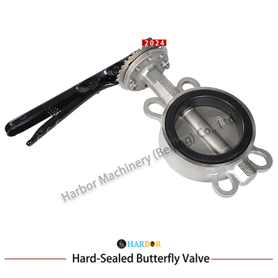 Manutenção manual de vedação suave válvula borboleta D71X-10/16P padrão ISO e operação suave