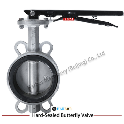Manutenção manual de vedação suave válvula borboleta D71X-10/16P padrão ISO e operação suave