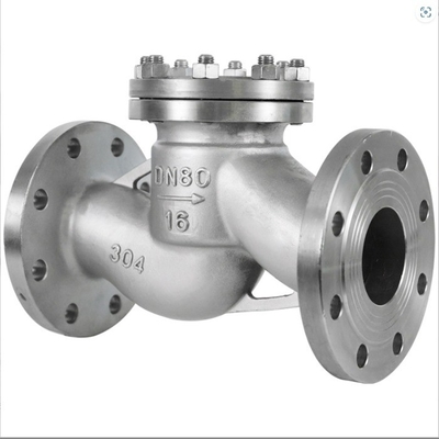 Estrutura de controlo do meio de água válvula de controlo de flanges de aço inoxidável H41W-16P
