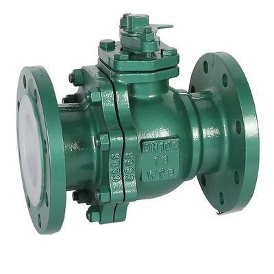 Válvula de esfera revestida com flanges de PTFE Q41F46-16C para aplicações resistentes a ácidos e álcalis
