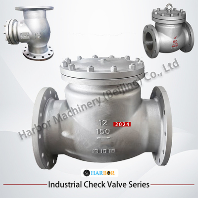 Valva de controlo de balanço de flanges médias de aço inoxidável DN15-DN300 H44H-150LB
