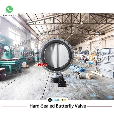 WCB Flanca de aço fundido válvula de borboleta de turbina manual D341X--10/16C para meios de água
