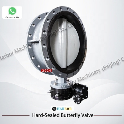 WCB Flanca de aço fundido válvula de borboleta de turbina manual D341X--10/16C para meios de água