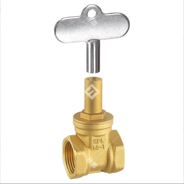 Triângulo interno trancavel T-chave pequena válvula de bronze porta Produto mais vendido chinês