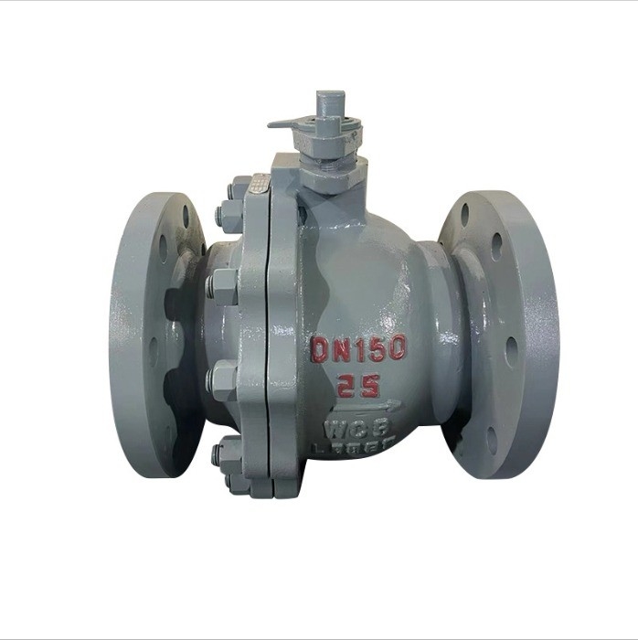Valva de bola manual de aço fundido Q41F-25C com cor personalizada e conexão de flange